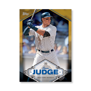 Aaron Judge 2019 Topps Baseball Series 2 Aaron Judge Highlights Poster Gold Ed. # to 1- artbble-pos-19tbb2-5709-gold-s