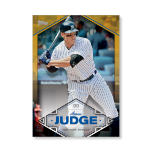 Aaron Judge 2019 Topps Baseball Series 2 Aaron Judge Highlights Poster Gold Ed. # to 1- artbble-pos-19tbb2-5713-gold-s
