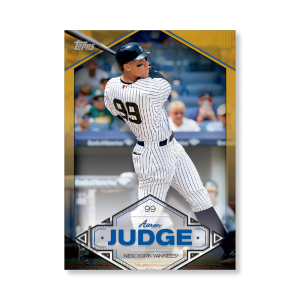 Aaron Judge 2019 Topps Baseball Series 2 Aaron Judge Highlights Poster Gold Ed. # to 1- artbble-pos-19tbb2-5716-gold-s