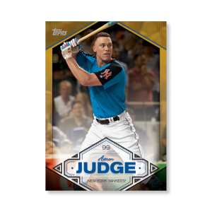 Aaron Judge 2019 Topps Baseball Series 2 Aaron Judge Highlights Poster Gold Ed. # to 1- artbble-pos-19tbb2-5719-gold-s
