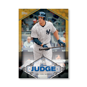 Aaron Judge 2019 Topps Baseball Series 2 Aaron Judge Highlights Poster Gold Ed. # to 1- artbble-pos-19tbb2-5720-gold-s