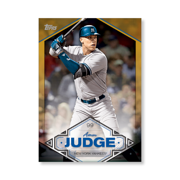 Aaron Judge 2019 Topps Baseball Series 2 Aaron Judge Highlights Poster Gold Ed. # to 1- artbble-pos-19tbb2-5728-gold-s