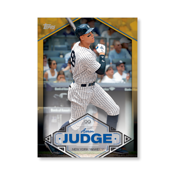 Aaron Judge 2019 Topps Baseball Series 2 Aaron Judge Highlights Poster Gold Ed. # to 1- artbble-pos-19tbb2-5729-gold-s