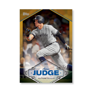 Aaron Judge 2019 Topps Baseball Series 2 Aaron Judge Highlights Poster Gold Ed. # to 1- artbble-pos-19tbb2-5730-gold-s