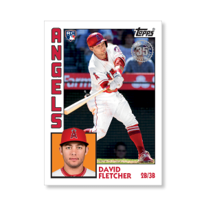 David Fletcher 2019 Topps Baseball Series 2 1984 Topps Baseball Rookies Poster # to 99- artbble-pos-19tbb2-5803-s