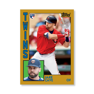 Jake Cave 2019 Topps Baseball Series 2 1984 Topps Baseball Rookies Poster Gold Ed. # to 1- artbble-pos-19tbb2-5807-gold-s