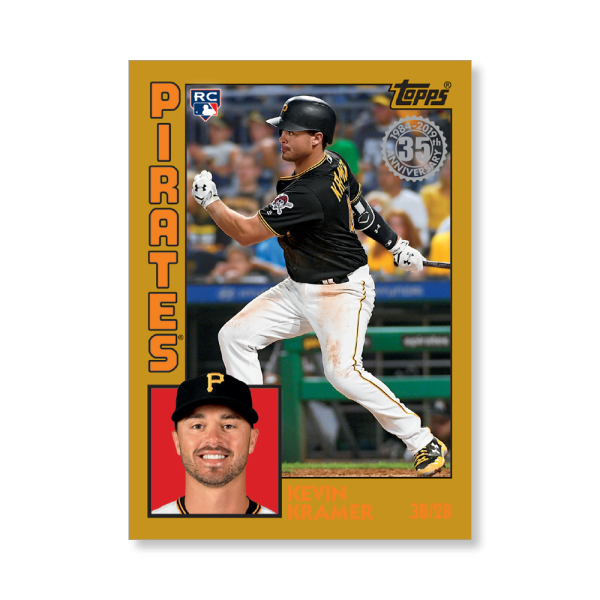 Kevin Kramer 2019 Topps Baseball Series 2 1984 Topps Baseball Rookies Poster Gold Ed. # to 1- artbble-pos-19tbb2-5810-gold-s