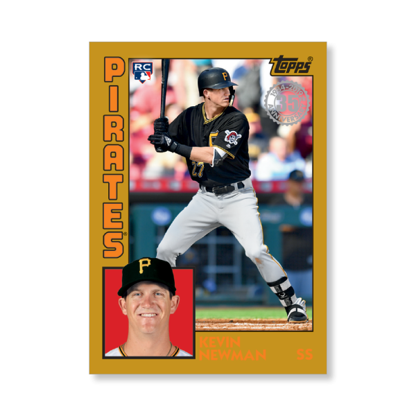 Kevin Newman 2019 Topps Baseball Series 2 1984 Topps Baseball Rookies Poster Gold Ed. # to 1- artbble-pos-19tbb2-5821-gold-s