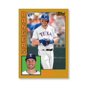 Patrick Wisdom 2019 Topps Baseball Series 2 1984 Topps Baseball Rookies Poster Gold Ed. # to 1- artbble-pos-19tbb2-5828-gold-s