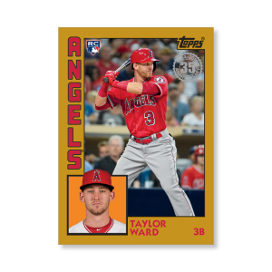 Taylor Ward 2019 Topps Baseball Series 2 1984 Topps Baseball Rookies Poster Gold Ed. # to 1- artbble-pos-19tbb2-5832-gold-s