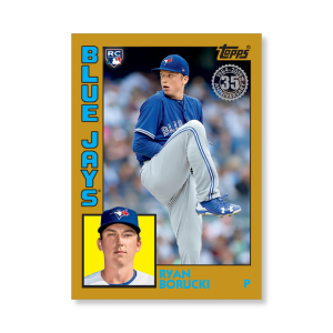 Ryan Borucki 2019 Topps Baseball Series 2 1984 Topps Baseball Rookies Poster Gold Ed. # to 1- artbble-pos-19tbb2-5837-gold-s