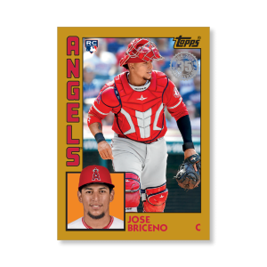 Jose Briceno 2019 Topps Baseball Series 2 1984 Topps Baseball Rookies Poster Gold Ed. # to 1- artbble-pos-19tbb2-5838-gold-s