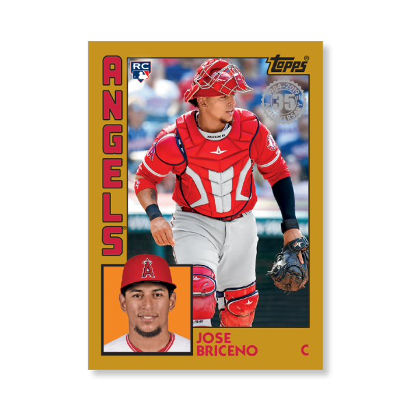 Jose Briceno 2019 Topps Baseball Series 2 1984 Topps Baseball Rookies Poster Gold Ed. # to 1- artbble-pos-19tbb2-5838-gold-s