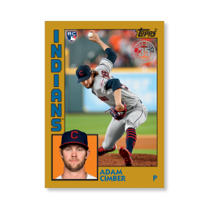 Adam Cimber 2019 Topps Baseball Series 2 1984 Topps Baseball Rookies Poster Gold Ed. # to 1- artbble-pos-19tbb2-5839-gold-s