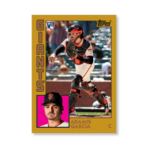 Aramis Garcia 2019 Topps Baseball Series 2 1984 Topps Baseball Rookies Poster Gold Ed. # to 1- artbble-pos-19tbb2-5844-gold-s