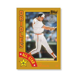 Cal Ripken Jr. 2019 Topps Baseball Series 2 1984 Topps Baseball All Stars Poster Gold Ed. # to 1- artbble-pos-19tbb2-5855-gold-s