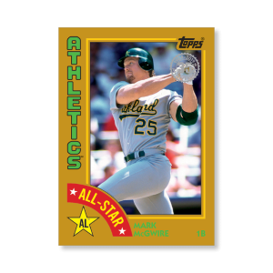 Mark McGwire 2019 Topps Baseball Series 2 1984 Topps Baseball All Stars Poster Gold Ed. # to 1- artbble-pos-19tbb2-5859-gold-s