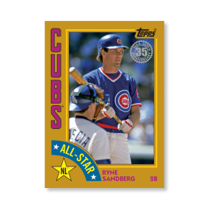 Ryne Sandberg 2019 Topps Baseball Series 2 1984 Topps Baseball All Stars Poster Gold Ed. # to 1- artbble-pos-19tbb2-5863-gold-s