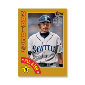 Ichiro 2019 Topps Baseball Series 2 1984 Topps Baseball All Stars Poster Gold Ed. # to 1- artbble-pos-19tbb2-5870-gold-s