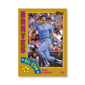 Dale Murphy 2019 Topps Baseball Series 2 1984 Topps Baseball All Stars Poster Gold Ed. # to 1- artbble-pos-19tbb2-5872-gold-s