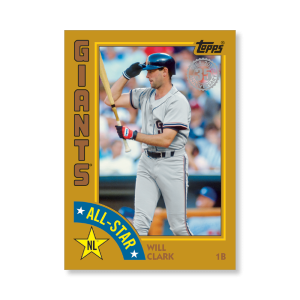 Will Clark 2019 Topps Baseball Series 2 1984 Topps Baseball All Stars Poster Gold Ed. # to 1- artbble-pos-19tbb2-5873-gold-s