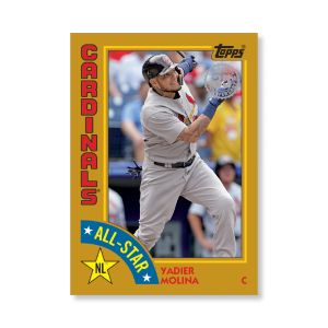 Yadier Molina 2019 Topps Baseball Series 2 1984 Topps Baseball All Stars Poster Gold Ed. # to 1- artbble-pos-19tbb2-5883-gold-s