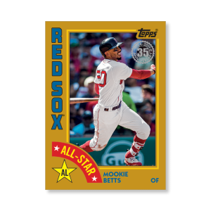 Mookie Betts 2019 Topps Baseball Series 2 1984 Topps Baseball All Stars Poster Gold Ed. # to 1- artbble-pos-19tbb2-5884-gold-s