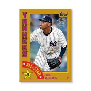 Luis Severino 2019 Topps Baseball Series 2 1984 Topps Baseball All Stars Poster Gold Ed. # to 1- artbble-pos-19tbb2-5893-gold-s