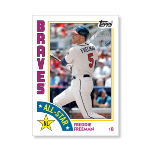 Freddie Freeman 2019 Topps Baseball Series 2 1984 Topps Baseball All Stars Poster # to 99- artbble-pos-19tbb2-5895-s
