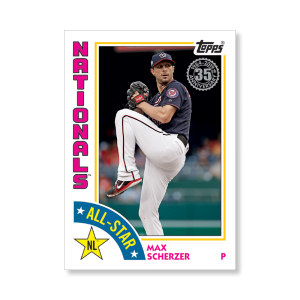 Max Scherzer 2019 Topps Baseball Series 2 1984 Topps Baseball All Stars Poster # to 99- artbble-pos-19tbb2-5900-s