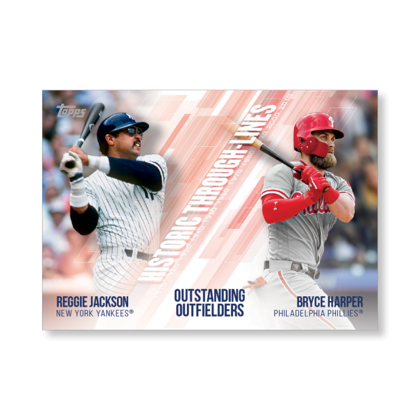 Jackson/Harper 2019 Topps Baseball Series 2 Historic Through Lines Poster # to 99- artbble-pos-19tbb2-7116-s