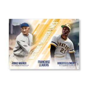Wagner/Clemente 2019 Topps Baseball Series 2 Historic Through Lines Poster # to 99- artbble-pos-19tbb2-7121-s