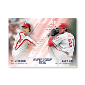 Carlton/Nola 2019 Topps Baseball Series 2 Historic Through Lines Poster # to 99- artbble-pos-19tbb2-7124-s
