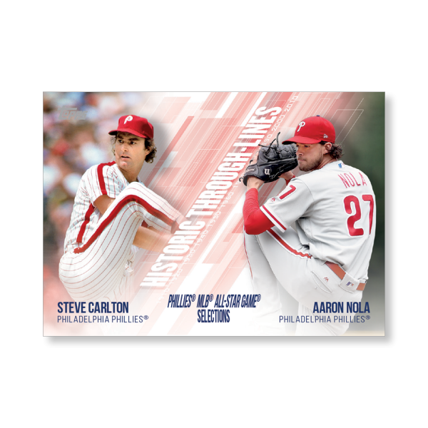 Carlton/Nola 2019 Topps Baseball Series 2 Historic Through Lines Poster # to 99- artbble-pos-19tbb2-7124-s