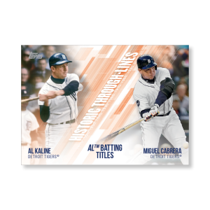Kaline/Cabrera 2019 Topps Baseball Series 2 Historic Through Lines Poster # to 99- artbble-pos-19tbb2-7127-s