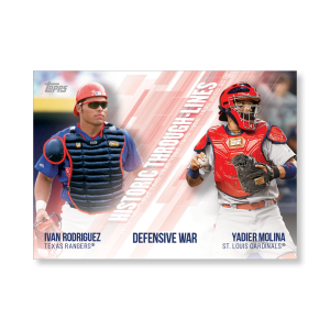 Rodriguez/Molina 2019 Topps Baseball Series 2 Historic Through Lines Poster # to 99- artbble-pos-19tbb2-7129-s