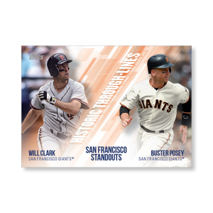 Clark/Posey 2019 Topps Baseball Series 2 Historic Through Lines Poster # to 99- artbble-pos-19tbb2-7141-s