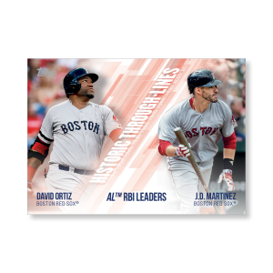Ortiz/Martinez 2019 Topps Baseball Series 2 Historic Through Lines Poster # to 99- artbble-pos-19tbb2-7148-s