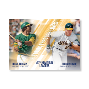 Jackson/McGwire 2019 Topps Baseball Series 2 Historic Through Lines Poster # to 99- artbble-pos-19tbb2-7149-s