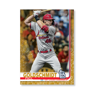 Paul Goldschmidt 2019 Topps Baseball Update Series Traded Players Poster Gold Ed. # to 1- artbble-pos-19tbus-1001-gold-s