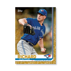 Clayton Richard 2019 Topps Baseball Update Series Traded Players Poster Gold Ed. # to 1- artbble-pos-19tbus-1006-gold-s