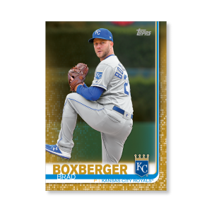 Brad Boxberger 2019 Topps Baseball Update Series Traded Players Poster Gold Ed. # to 1- artbble-pos-19tbus-1019-gold-s