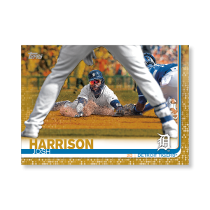 Josh Harrison 2019 Topps Baseball Update Series Traded Players Poster Gold Ed. # to 1- artbble-pos-19tbus-1021-gold-s