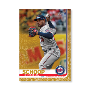 Jonathan Schoop 2019 Topps Baseball Update Series Traded Players Poster Gold Ed. # to 1- artbble-pos-19tbus-1026-gold-s