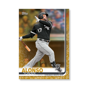 Yonder Alonso 2019 Topps Baseball Update Series Traded Players Poster Gold Ed. # to 1- artbble-pos-19tbus-1028-gold-s