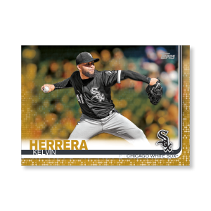 Kelvin Herrera 2019 Topps Baseball Update Series Traded Players Poster Gold Ed. # to 1- artbble-pos-19tbus-1030-gold-s