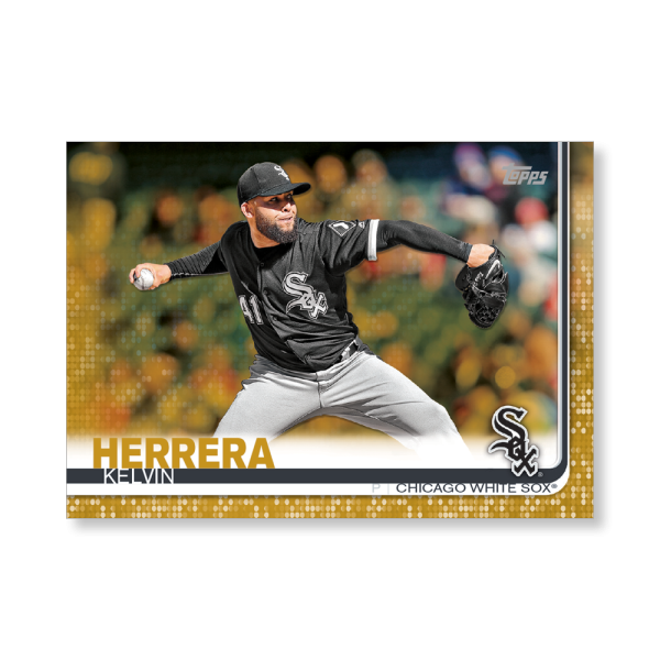 Kelvin Herrera 2019 Topps Baseball Update Series Traded Players Poster Gold Ed. # to 1- artbble-pos-19tbus-1030-gold-s