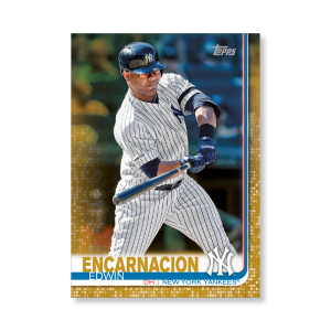 Edwin Encarnacion 2019 Topps Baseball Update Series Traded Players Poster Gold Ed. # to 1- artbble-pos-19tbus-1037-gold-s