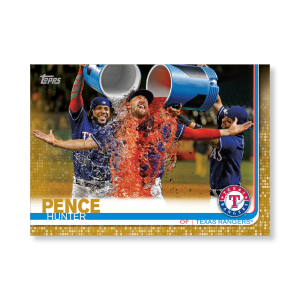 Hunter Pence 2019 Topps Baseball Update Series Traded Players Poster Gold Ed. # to 1- artbble-pos-19tbus-1043-gold-s