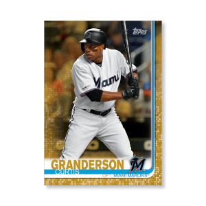 Curtis Granderson 2019 Topps Baseball Update Series Traded Players Poster Gold Ed. # to 1- artbble-pos-19tbus-1044-gold-s